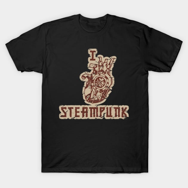 I LOVE STEAMPUNK T-Shirt by gani90